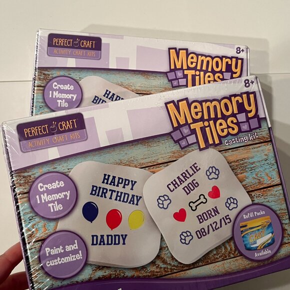Memory Tile Casting Kits  (Set of 2) Just Paint and Customize Ages 8+ - Picture 4 of 15
